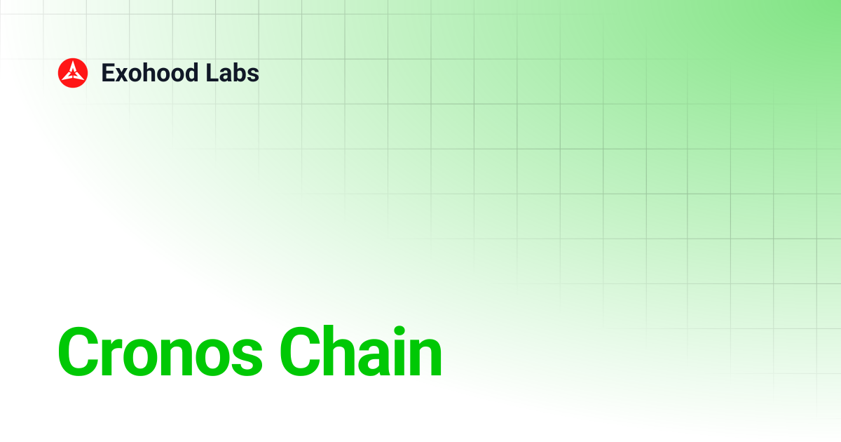 Cronos Chain | Exohood Labs
